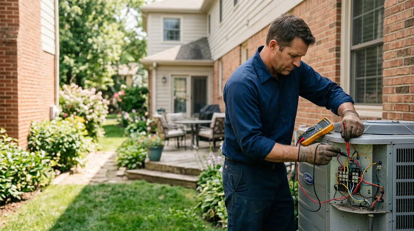 HVAC technician working near West Kingston, RI
